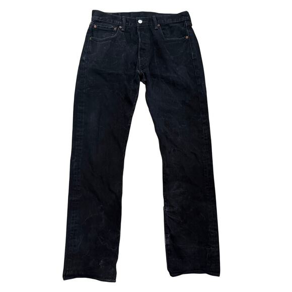 Vintage Levis 501 Black Faded Jeans Men 32/34 Straight Leg Streetwear Grunge Y2k